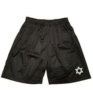 Jewish Star of David symbol Men Athletic Jersey 2 pockets Mesh Basketball Shorts - Picture 1 of 5