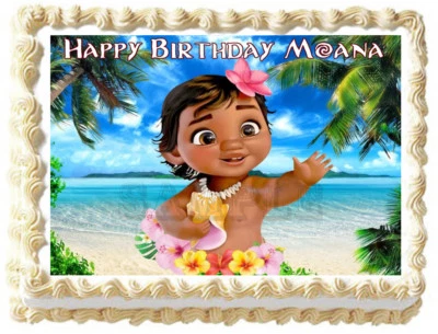 BABY MOANA Party Edible cake topper image - Image 1 of 2