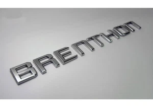 Rear Chrome BRENTHON Lettering Emblem Sticker 1p For Universal Car Fit - Picture 1 of 8