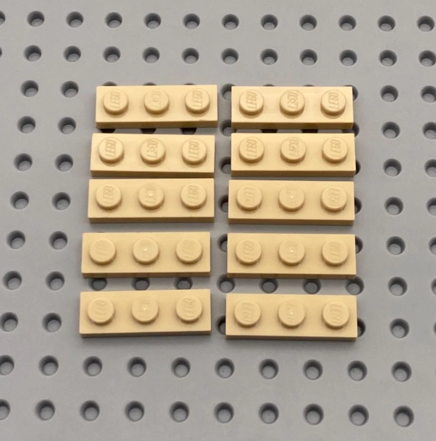 LEGO® 10x Platte Bauplatte 1x3 flach 3623 beige - Bild 1 von 1