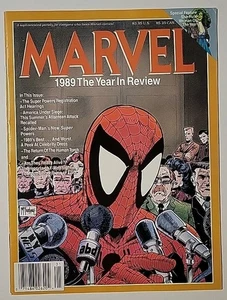Marvel 1989 the Year in Review Magazine Todd McFarlane Spider-Man Cover #1 - Picture 1 of 6