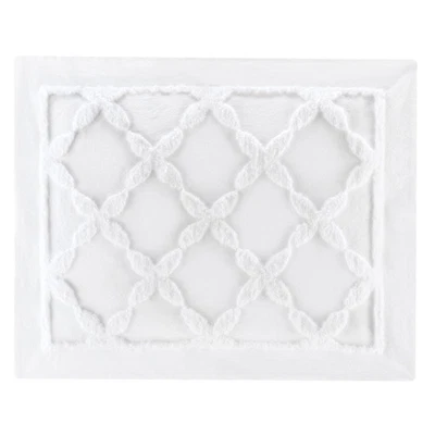 Lujosa almohada de chenilla con volantes enrejado Foto 1 de 2