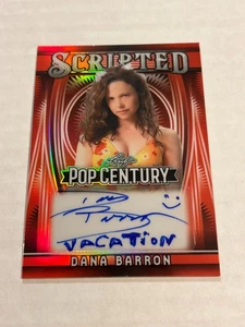 2025 FOGLIA POP SECOLO METALLO DANA BARRON 2/2 SCRITTA ARANCIONE AUTO SSP JQ1 - Foto 1 di 2