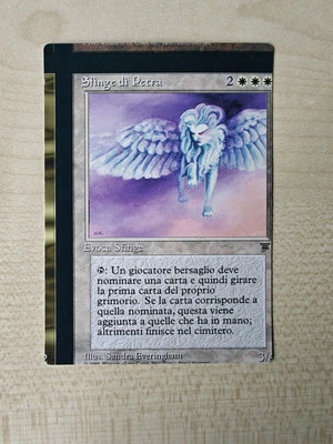 MTG Misprint Petra Sphinx NFC Italian Legends White Back - Image 1 of 2