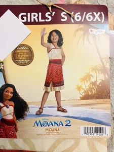 Disney Moana 2 Child Halloween Costume - Moana - Girls' Size S (6/6X) - Picture 1 of 4