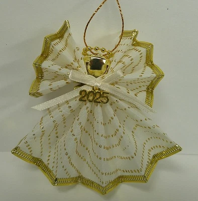 Adorno de ángel de oro y marfil 2025 nuevo hecho a mano Foto 1 de 2