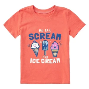 Life is Good 139976 - Toddler We All Scream for Ice Cream S/Sleeve Crusher Tee - - Picture 1 of 3