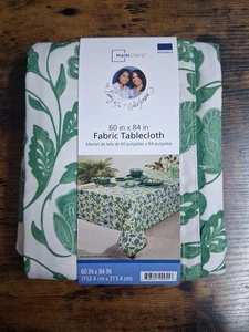 Tovaglia tessuto Mainstays by Becky G. & Alejandra 60 x 84" - verde floreale - Foto 1 di 2