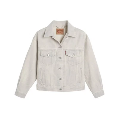 Chaqueta de camionero Levi's para mujer años 90 - gris nublado tranquilo L Foto 1 de 4