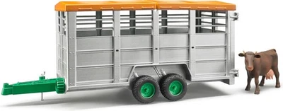 BRUDER,Livestock trailer 2 axles Scale: 1/16, 1/16, BRU2227 - Image 1 of 3
