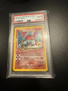 Pokemon 2001 Neo Revelation Ho-Oh Holo 7/64 PSA 8 (RARE) - Picture 1 of 2