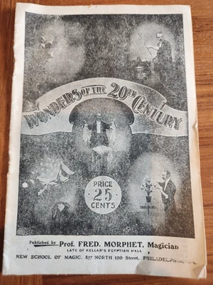 Ultra Rare 1870's FRED MORPHET Magic Kellar's Egyptian Hall Philadelphia Catalog - Image 1 of 4