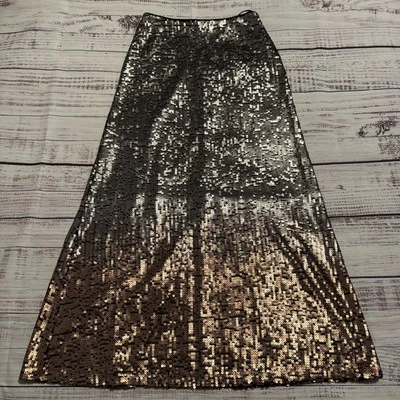 Ariart Sequin Long Skirt Silver and Gold Women's Size 2 (Fits 26x40) - Image 1 of 4