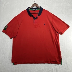 VINTAGE Polo Ralph Lauren Shirt Mens 3XLT Canoe Kayak Club Indian Head Patch - Picture 1 of 11