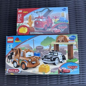 Lego Duplo Disney Pixar Cars Set #5814 Mater's Yard & Set #6132 Red (See Pics)