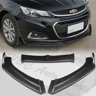 For 2013-2018 Chevrolet Malibu Carbon Painted Front Bumper Lip Body Kit Splitter - Imagem 1 de 4
