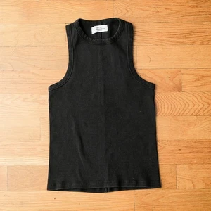 Sold Out NYC Ribbed Racerback Basic Tank Black Women's M Grunge Y2K Streetstyle - Picture 1 of 6