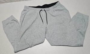 Member's Mark Mens XL Double Knit Stretch Active Jogger Gray Sweatpants Gym - Picture 1 of 7