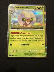 Whimsicott Rare SV: Prismatic Evolutions 008/131 NM - Picture 1 of 2