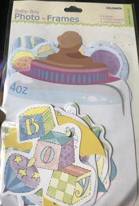 Colorbok Scrapbook Kit (baby boy) - 6 frames, 6 printed accents, 6 solid accents - Picture 1 of 2