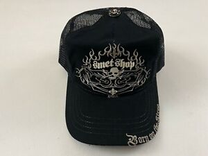 New Vintage SMET by Christian  Audigier Adjustable Trucker Hat Black One Size