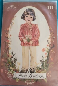 Vintage Little Darlings by Enchanted Forest Pattern #111- Ragazze Taglia 1-2-3 Nuovo - Foto 1 di 4