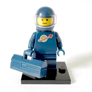 LEGO Space Classic Spaceman Astronaut Minifigure Dark Blue BAM Motorcycle Helmet - Picture 1 of 1