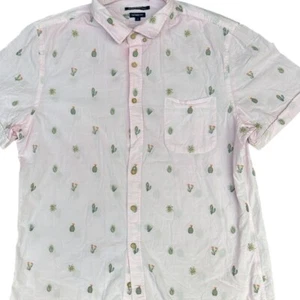 Sportscraft Mens Pink Cactus Short Sleeve Shirt Size XL Button Up - Picture 1 of 11