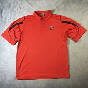 Vintage Nike Rutgers University Mens XL Polo Shirt Fit Dry - Picture 1 of 10