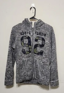 NWT Abercrombie and Fitch Kids Boy's Size 13/14 Full Zip Sherpa Lined Hooded - Picture 1 of 4