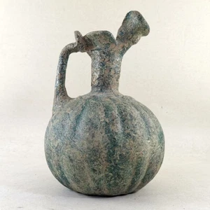 Antikes römisches Glas authentischer Krug Krug Vase natürliche Patina selten 14 cm #710 - Bild 1 von 8