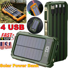 Solar Power Bank Charger 900000mAh USB Backup External Battery Pack for Phones