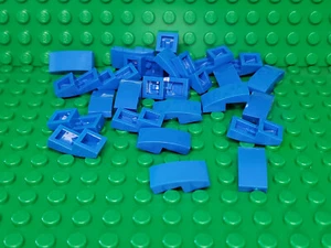 ** LOTE 25 CT ** Lego NUEVO Azul 1 x 2 Piezas Pendiente Lote de 25 - Imagen 1 de 1