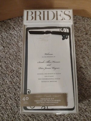 Kit Programa Boda Novias Fiesta Evento 40 Bolsillos y Paneles Imprimibles Nuevo  Foto 1 de 4