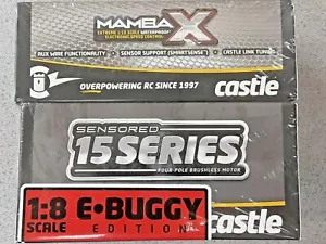 Castle Creations Mamba X Waterproof 1/8 Brushless Combo w/1515 Sensored Motor - Picture 1 of 3