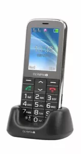 Móvil para personas mayores OLYMPIA Joy II con botones grandes compatible audífonos negro - Imagen 1 de 6