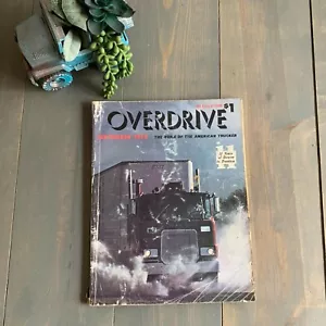 1972 Settembre Overdrive Vintage Trucker Magazine Semi Truck Big Rig Da Collezione - Foto 1 di 5