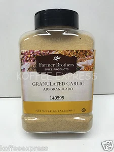 Ajo granulado (1 botella/1,5 lb) - Farmer Brothers - #140595 calidad superior - Imagen 1 de 2
