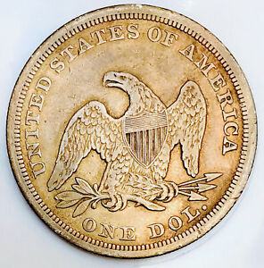 1846 SEATED LIBERTY DOLLAR! GORGEOUS FIND! BEAUTIFUL EYE APPEAL! WOW$$ NR #35589