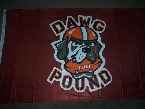 Cleveland Browns Flag New 3x5ft  DAWG DOG POUND banner genuine NFL Lic Cover