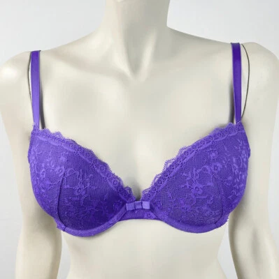 Womens Gap Body 34C Favorite Uplift Purple Lace Bra - Image 1 of 4