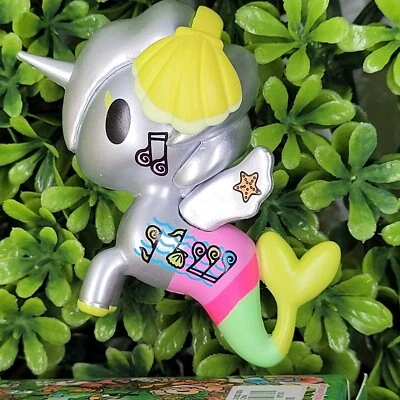 Tokidoki Mermicorno Series 8 Deejay 3” boneco de vinil música DJ novo com caixa - Imagem 1 de 4