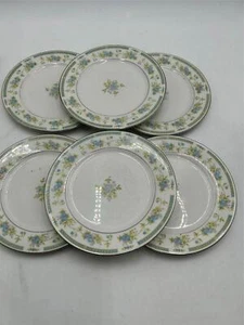 6) SANGO BARCLAY 7" SALAD PLATES SOME WEAR & UTENSIL MARKS - Picture 1 of 4