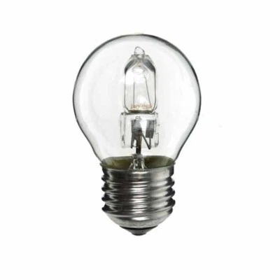 Low Energy Halogen Golf Ball 42W E27 Clear (equivalent to 60 watt) dimmable - Image 1 of 2