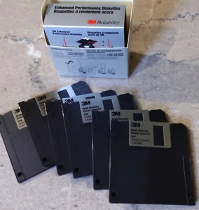 Set of Six New 3M Enhanced Performance Diskettes (1994), opened package - Afbeelding 1 van 5