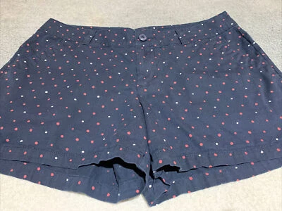 Columbia polka dot navy blue shorts size 12 4L - Изображение 1 из 4