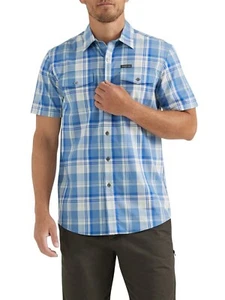 Wrangler Men's Outdoor Short Sleeve Utility Shirt with Moisture Wicking Small - Picture 1 of 6