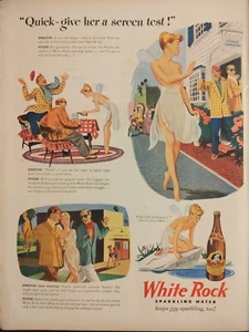 Vintage 1946 white rock sparkling water print ad. Keeps you sparkling too - Picture 1 of 1