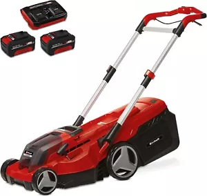 Einhell Akku-Rasenmäher RASARRO 38 cm Schnittbreite inklusive 2x Akku & Ladestat - Bild 1 von 9