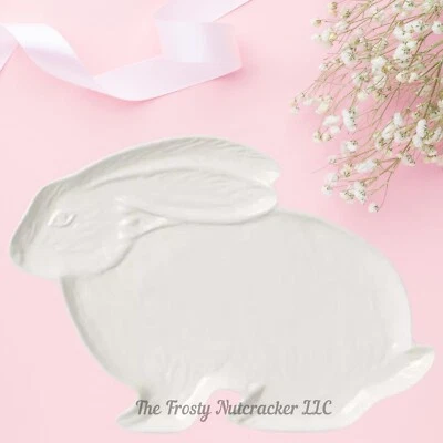 Plato para servir Target Threshold Pascua 2024 figura de gres conejito T64 Foto 1 de 3